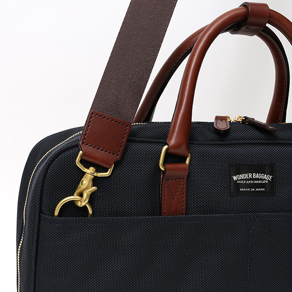  ビジネスバッグ メンズ ブリーフケース 本革 日本製 ブランド チョコ ブラウン 茶 茶色 ショルダー付き レザー 鞄 カバン 小ぶり 小さめ 小さい オシャレ カジュアル 大人 かわいい ワンダーバゲージ(WONDER BAGGAGE)