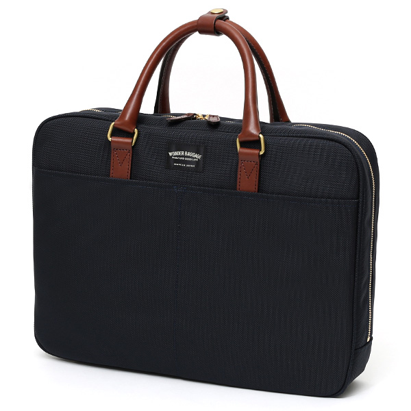  ビジネスバッグ メンズ ブリーフケース 本革 日本製 ブランド チョコ ブラウン 茶 茶色 ショルダー付き レザー 鞄 カバン 小ぶり 小さめ 小さい オシャレ カジュアル 大人 かわいい ワンダーバゲージ(WONDER BAGGAGE)