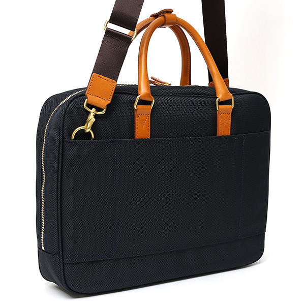  ビジネスバッグ メンズ ブリーフケース 本革 日本製 ブランド ブルー ネイビー 青色 ショルダー付き レザー 鞄 カバン 小ぶり 小さめ 小さい オシャレ カジュアル 大人 かわいい ワンダーバゲージ(WONDER BAGGAGE)