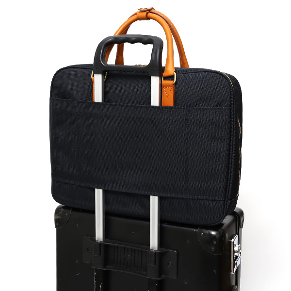  ビジネスバッグ メンズ ブリーフケース 本革 日本製 ブランド ブルー ネイビー 青色 ショルダー付き レザー 鞄 カバン 小ぶり 小さめ 小さい オシャレ カジュアル 大人 かわいい ワンダーバゲージ(WONDER BAGGAGE)