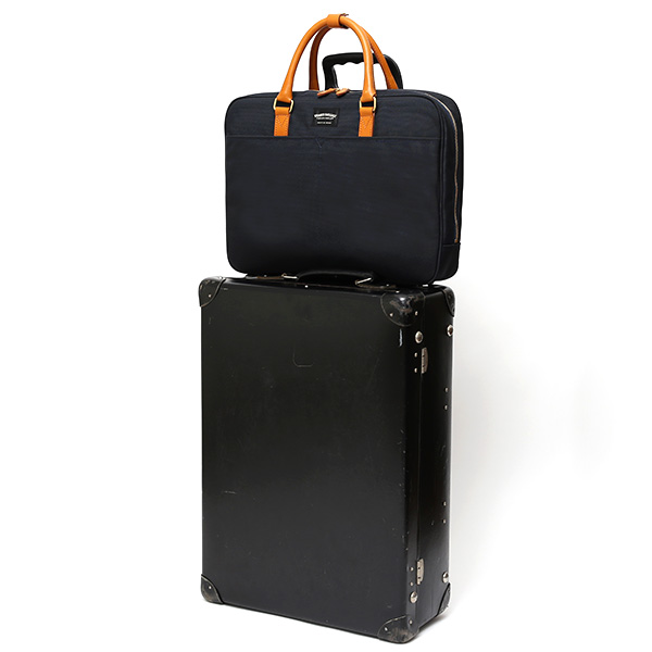  ビジネスバッグ メンズ ブリーフケース 本革 日本製 ブランド ブルー ネイビー 青色 ショルダー付き レザー 鞄 カバン 小ぶり 小さめ 小さい オシャレ カジュアル 大人 かわいい ワンダーバゲージ(WONDER BAGGAGE)