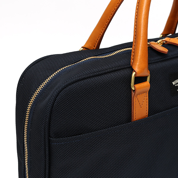  ビジネスバッグ メンズ ブリーフケース 本革 日本製 ブランド ブルー ネイビー 青色 ショルダー付き レザー 鞄 カバン 小ぶり 小さめ 小さい オシャレ カジュアル 大人 かわいい ワンダーバゲージ(WONDER BAGGAGE)