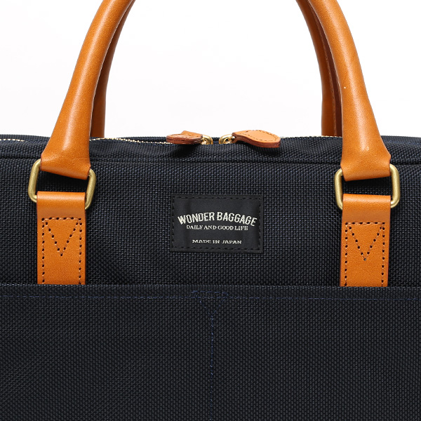  ビジネスバッグ メンズ ブリーフケース 本革 日本製 ブランド ブルー ネイビー 青色 ショルダー付き レザー 鞄 カバン 小ぶり 小さめ 小さい オシャレ カジュアル 大人 かわいい ワンダーバゲージ(WONDER BAGGAGE)