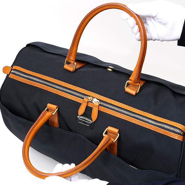  ボストンバッグ 大型 旅行 メンズ レディース 鞄 ナイロン 本革 レザー カバン ブルー ネイビー 青色 出張 修学旅行 可愛い 2泊 オシャレ