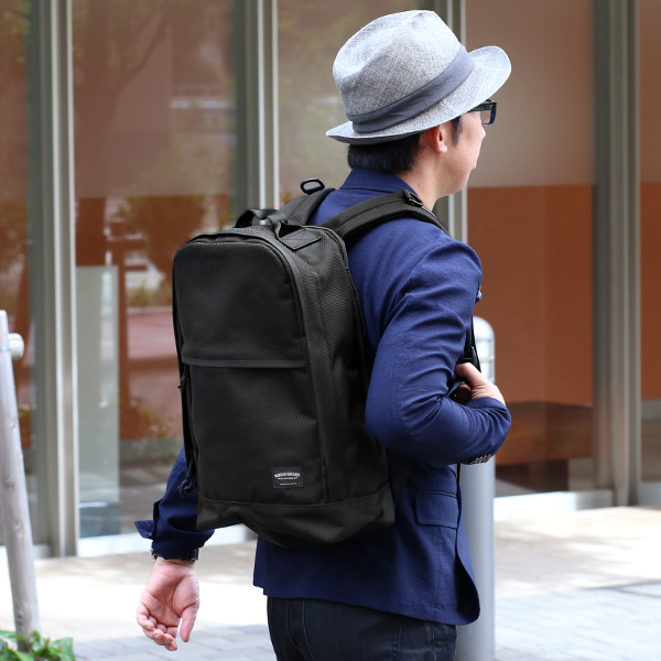  WONDER BAGGAGE グッドマンズシリーズ トレイトパック ブラック 黒 黒色 リュックサック メンズ レディース バックパック デイパック 日本製 ブランド 自転車 サイクリング チェスト 胸 ベルト 軽量 サイクリングバッグ