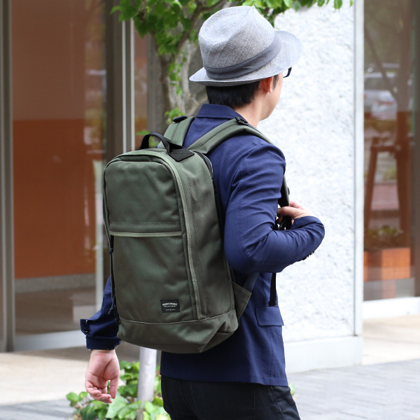  WONDER BAGGAGE グッドマンズシリーズ トレイトパック グリーン 緑色 リュックサック メンズ レディース バックパック デイパック 日本製 ブランド 自転車 サイクリング チェスト 胸 ベルト 軽量 サイクリングバッグ