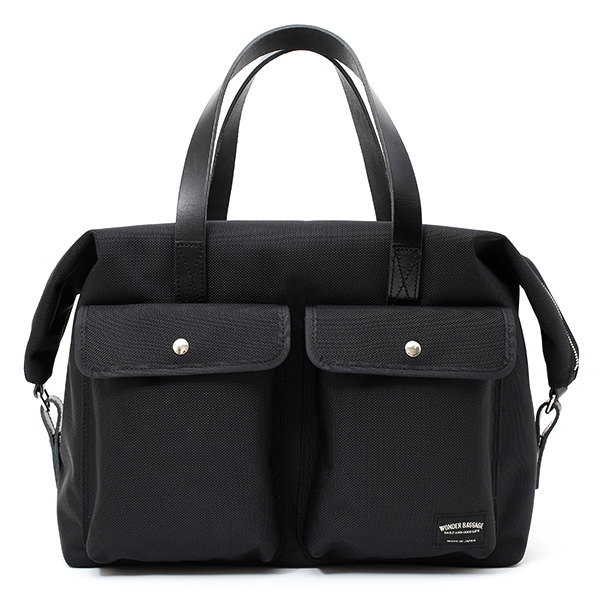 ワンダーバゲージ(WONDER BAGGAGE) グッドマンズシリーズ ルーズ ボストンバッグ ブラック