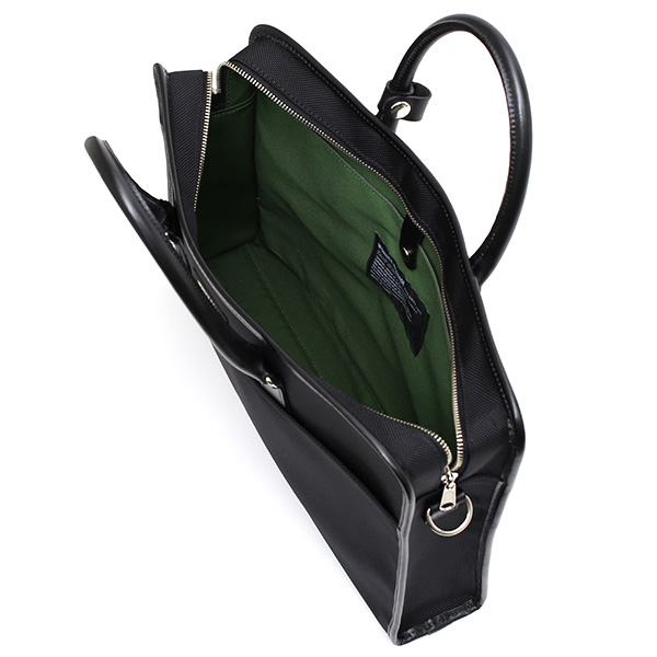  WONDER BAGGAGE グッドマンズシリーズ スクエア ビジネスバッグ ブラック 黒 黒色 ブリーフケース メンズ 本革 レザー 日本製 ブランド レディース ショルダー付き 小さめ 小ぶり A4 高級 上品 軽量 大容量 ワンダーバゲージ