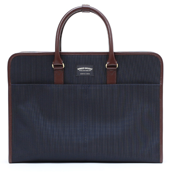 ワンダーバゲージ(WONDER BAGGAGE) グッドマンズシリーズ スクエア ビジネスバッグ チョコ