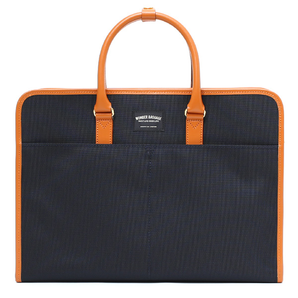 ワンダーバゲージ(WONDER BAGGAGE) グッドマンズシリーズ スクエア ビジネスバッグ ネイビー