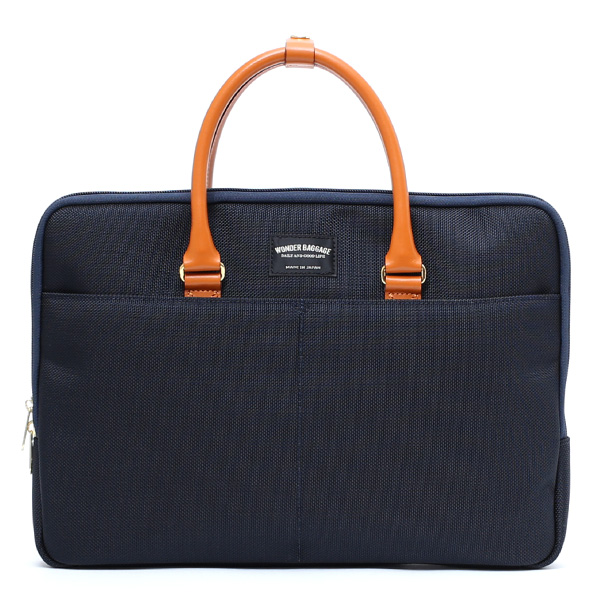 ワンダーバゲージ(WONDER BAGGAGE) グッドマンズシリーズ スモール ブリーフケース ネイビー