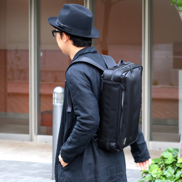  ビジネスバッグ 3WAY ブリーフケース バックパック ショルダー リュック メンズ レディース ブラック 黒 黒色 ナイロン 本革 レザー 日本製 高級 A4 大容量 鞄 通勤 通学 出張 ワンダーバゲージ(WONDER BAGGAGE)