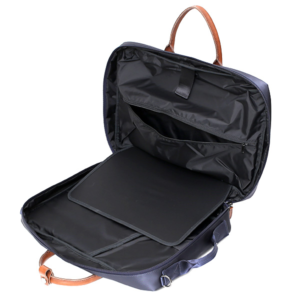  ビジネスバッグ 3WAY ブリーフケース バックパック ショルダー リュック メンズ レディース チョコ ブラウン 茶 茶色 ナイロン 本革 レザー 日本製 高級 A4 大容量 鞄 通勤 通学 出張 ワンダーバゲージ(WONDER BAGGAGE)