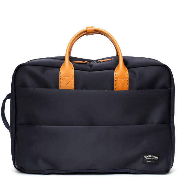 ワンダーバゲージ(WONDER BAGGAGE) グッドマンズシリーズ 3WAY ブリーフケース ネイビー
