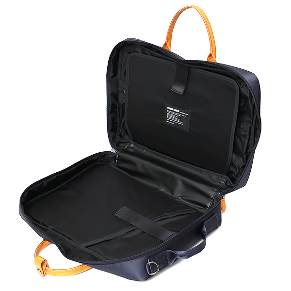  ビジネスバッグ 3WAY ブリーフケース バックパック ショルダー リュック メンズ レディース ブルー ネイビー 青色 ナイロン 本革 レザー 日本製 高級 A4 大容量 鞄 通勤 通学 出張 ワンダーバゲージ(WONDER BAGGAGE)