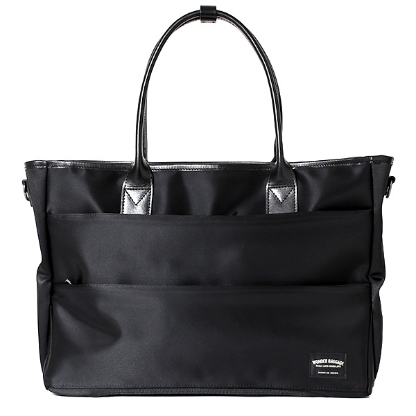 ワンダーバゲージ(WONDER BAGGAGE) グッドマンズシリーズ 2WAY トートバッグ ブラック