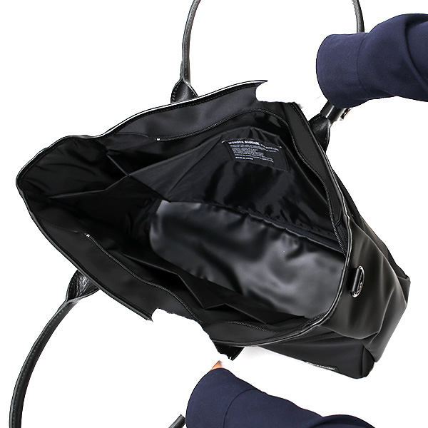  トートバッグ メンズ レディース ブランド 2WAY ショルダー 付き ビジネスバッグ 大容量 大きめ トート ブラック 黒 黒色 ナイロン 本革 レザー 日本製 A4 PC収納 通勤 通学 鞄 ワンダーバゲージ(WONDER BAGGAGE)