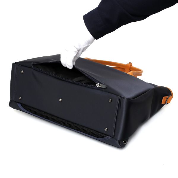  トートバッグ メンズ レディース ブランド 2WAY ショルダー 付き ビジネスバッグ 大容量 大きめ トート ブルー ネイビー 青色 ナイロン 本革 レザー 日本製 A4 PC収納 通勤 通学 鞄 ワンダーバゲージ(WONDER BAGGAGE)