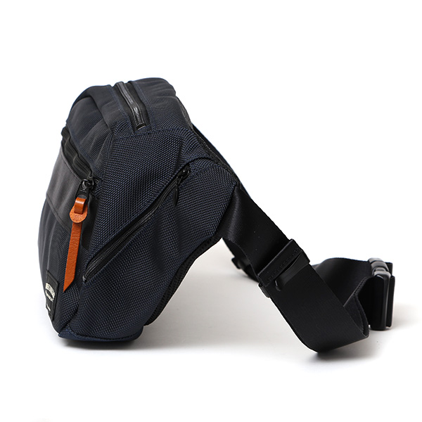 ワンダーバゲージ ウエストバッグ メンズ ブランド 日本製 ボディバッグ バリスティックナイロン 丈夫 ブルー ネイビー 青色 レディース ユニセックス ショルダーバッグ 鞄 革 ワンダーバゲージ(WONDER BAGGAGE)