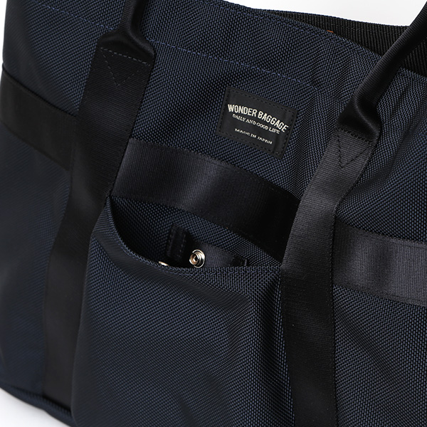  ワンダーバゲージ トートバッグ メンズ レディース トート ブランド 日本製 バリスター ナイロン 軽量 ブルー ネイビー 青色 カジュアル ビジネス おしゃれ 鞄 バッグ LIGHT TOTE ワンダーバゲージ(WONDER BAGGAGE)