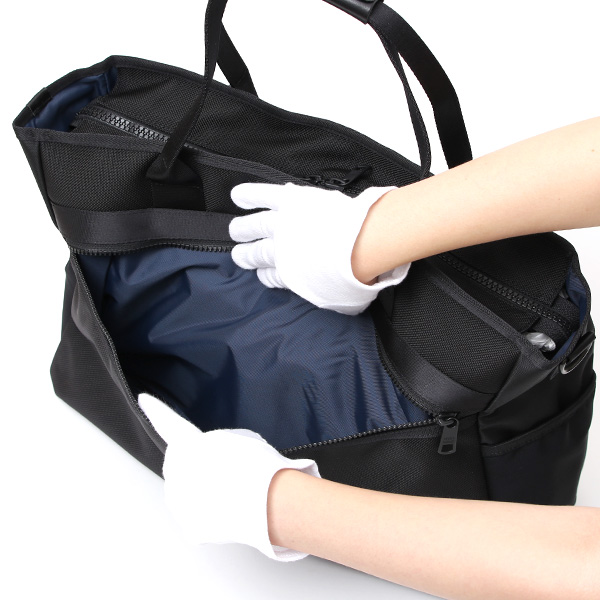  WONDER BAGGAGE バリスティックナイロン トートバッグ メンズ 防水 日本製 ブラック 黒 黒色 ビジネスバッグ ビジネストート 仕事 ナイロン 男性 鞄 高級 おしゃれ 通勤 スーツ オフィスカジュアル ワンダーバゲージ アクティベートシリーズ