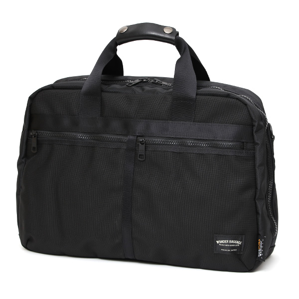  WONDER BAGGAGE バリスティックナイロン ビジネスバッグ ブリーフケース メンズ 防水 日本製 ブラック 黒 黒色 仕事 ナイロン 鞄 高級 おしゃれ 通勤 スーツ 男性 オフィスカジュアル ワンダーバゲージ アクティベートシリーズ