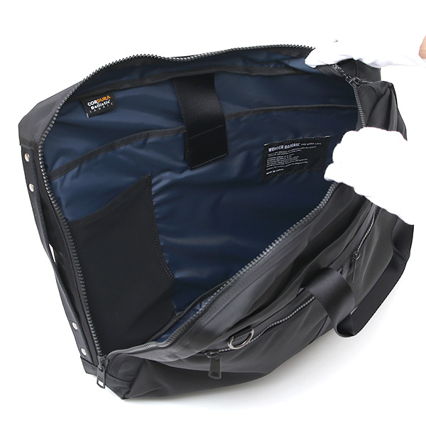  WONDER BAGGAGE バリスティックナイロン ビジネスバッグ 3WAY ビジネスリュック ショルダーバッグ ブリーフケース メンズ 防水 日本製 ブラック 黒 黒色 仕事 ナイロン 鞄 通勤 スーツ 男性 ワンダーバゲージ アクティベートシリーズ