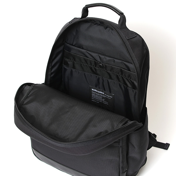 WONDER BAGGAGE リュック メンズ ビジネスリュック バックパック 日本製 大容量 ブラック 黒 黒色 A4 15インチ 16インチ ノートPC収納可能 オフィスカジュアル 自転車 通勤 ワンダーバゲージ グッドマンズシリーズ デイパックネオ WB-G-032