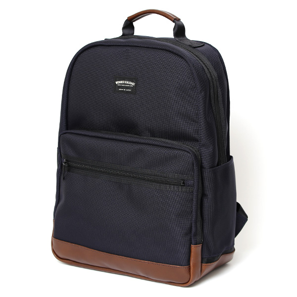 WONDER BAGGAGE リュック メンズ ビジネスリュック バックパック 日本製 大容量 チョコ ブラウン 茶 茶色 A4 15インチ 16インチ ノートPC収納可能 オフィスカジュアル 自転車 通勤 ワンダーバゲージ グッドマンズシリーズ デイパックネオ WB-G-032