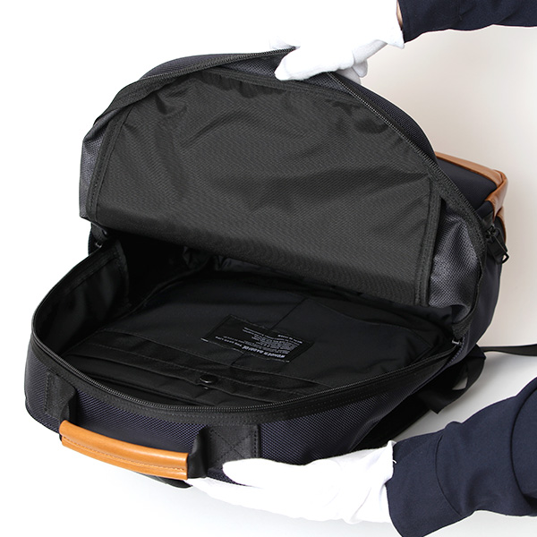 WONDER BAGGAGE リュック メンズ ビジネスリュック バックパック 日本製 大容量 ブルー ネイビー 青色 A4 15インチ 16インチ ノートPC収納可能 オフィスカジュアル 自転車 通勤 ワンダーバゲージ グッドマンズシリーズ デイパックネオ WB-G-032