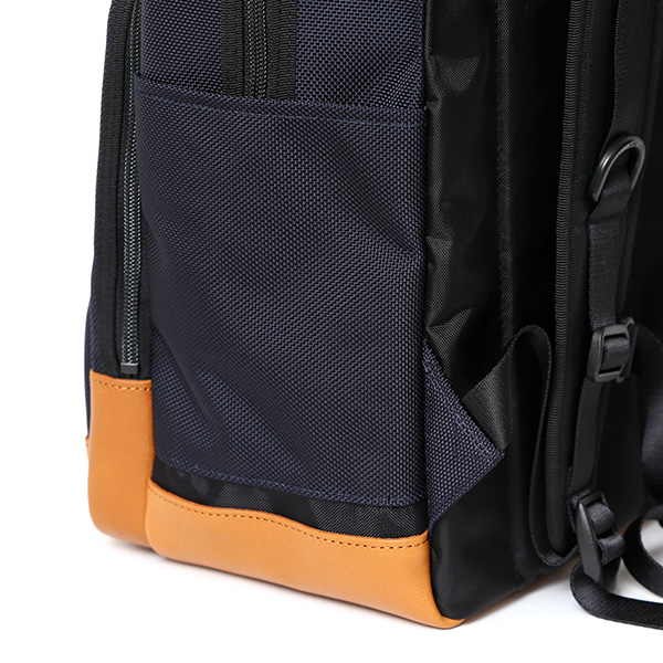 WONDER BAGGAGE リュック メンズ ビジネスリュック バックパック 日本製 大容量 ブルー ネイビー 青色 A4 15インチ 16インチ ノートPC収納可能 オフィスカジュアル 自転車 通勤 ワンダーバゲージ グッドマンズシリーズ デイパックネオ WB-G-032